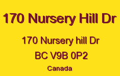 170 Nursery Hill Dr 170 Nursery Hill V9B 0P2